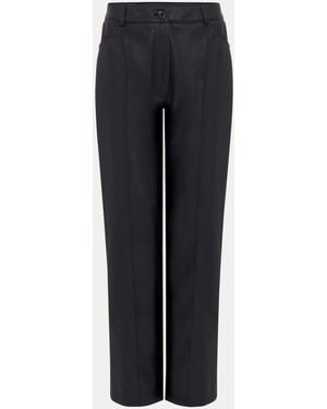 Phase Eight Kenzie Pu Pants - Blue
