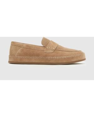 schuh Racer Suede Loafers - Natural