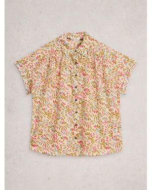 White Stuff Orla Button Through Shirt - Natural
