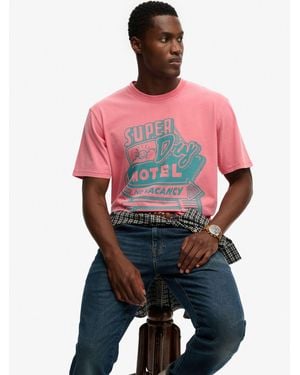 Superdry Roadside Trade Loose T-Shirt - Red