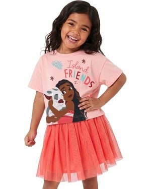 Character Disney Moana T-Shirt And Skirt Set - Red