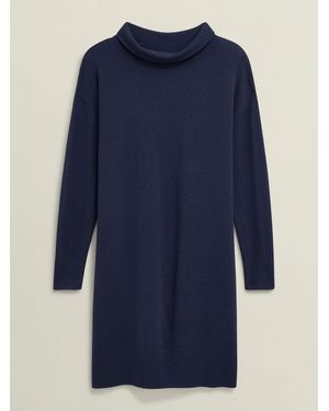 Hobbs Petite Audrey Knitted Dress - Blue