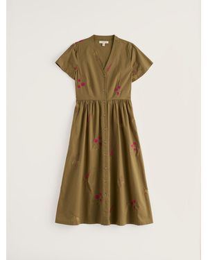 Seasalt Cornwall Petite Fowen Shirt Dress - Green