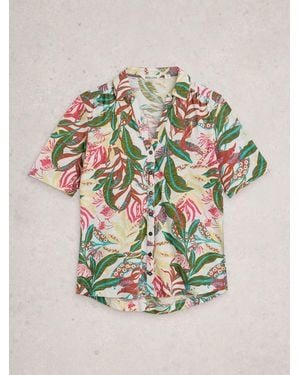 White Stuff Annie Short Sleeve Jersey Shirt - Gray