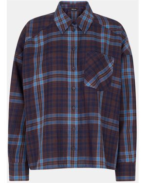 Whistles Checked Brushed Cotton Shirt - Blue