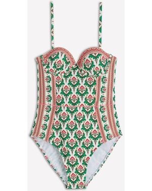 Boden Rhodes Cup Sized Swimsuit - White