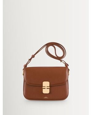 A.P.C. A. P.C. Tan Grace Small Bag - Brown