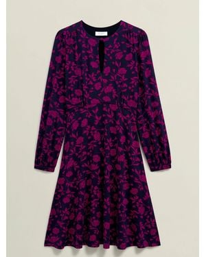 Hobbs Grace Jersey Dress - Blue