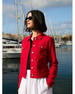 Threadbare Classic Denim Jacket - Red