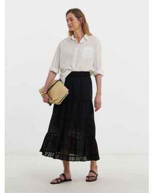 JD Williams Prairie Maxi Skirt - White