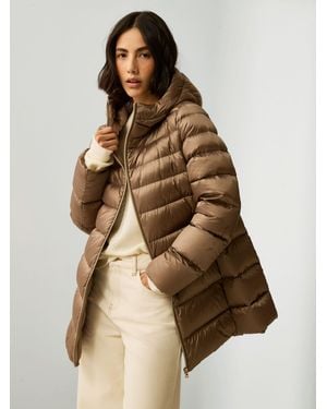 Marella Emme Marella Ginseng Hooded Quilted Jacket - Natural