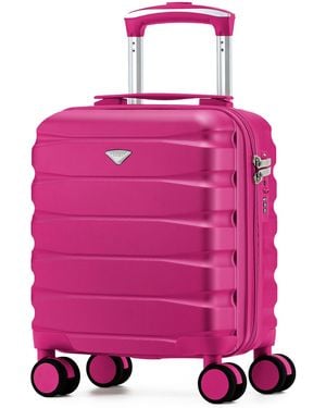 Flight Knight Bright Hand Luggage Maximum Size Approved For Ryanair & Wizz Free Carry On Underseat Cabin Bag - Pink