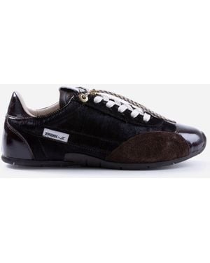 Bronx Myraa Hair On Cow Sneakers - Black