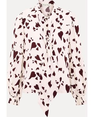 Phase Eight Paloma Heart Blouse - Pink