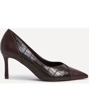 Linzi Gaia Mix Croc Absätze - Weiß