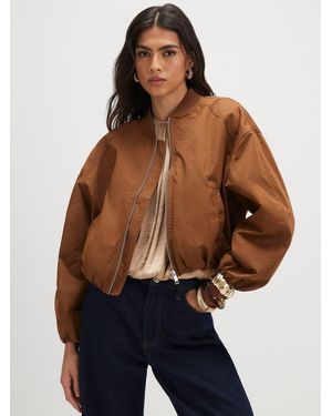 River Island Long Sleeve Bomber Jacket - Blue