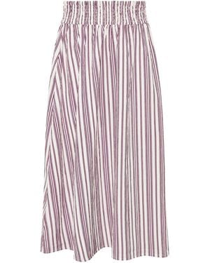 PixieGirl Petite Striped Maxi Skirt - Purple