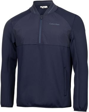 Calvin Klein Calvin Klein Golf Greenside 1/2 Zip Hybrid Bomber Jacket - Blue