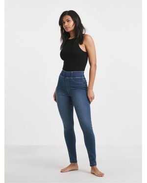 Simply Be Skinny Pull On Jeggings - Blue