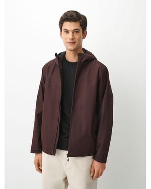 Next Burgundy Waterproof Anorak Jacket - Brown