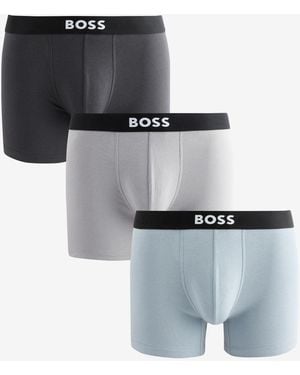 BOSS One Logo Boxers 3 Pack - White