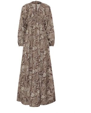 Long Tall Sally Paisley Print Maxi Dress - Natural
