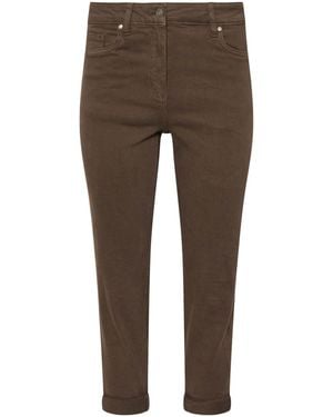 M Com Petite Mom Jeans - Brown