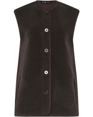 Long Tall Sally Sherpa Gilet - Black