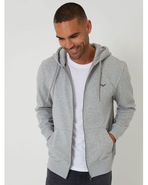 Threadbare Zip-Through Hoodie - Grey