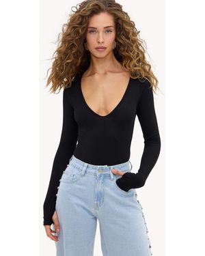 Loavies Feather Light Slim Fit Bodysuit - Blue
