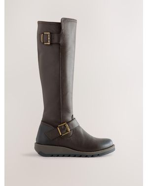 Jones Bootmaker Jones Bootmaker Long Darlene Leather Boots - Brown