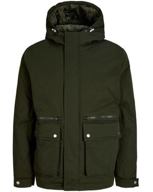 Jack & Jones Hooded Parka Jacket - Green