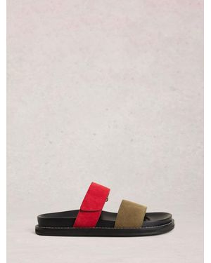 White Stuff Stuff Zoey Footbed Mules - Pink