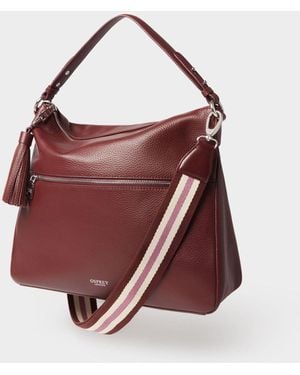 Osprey Leather Hobo Bag - Purple