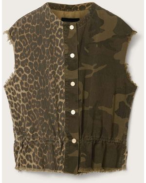 AllSaints Allsaints Sofi Waistcoat - Green