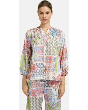 Smith & Soul Boho Long Sleeve Lightweight Shirt - White