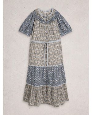 White Stuff Ariel Midi Dress - Gray