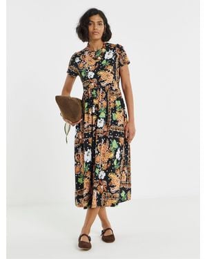 Simply Be Supersoft Pocket Midi Dress - White