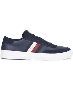 Tommy Hilfiger Cupset Leather Sneakers - Blue