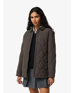 HUNTER Witton Quilted Shacket - Grey