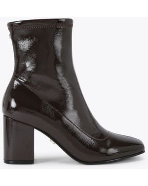 Carvela Kurt Geiger Strut Faux-Leather Ankle Boots - Black