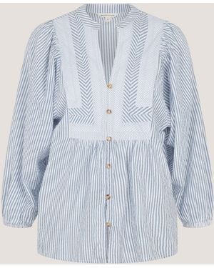 Monsoon Callie Stripe Blouse - Blue