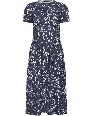 PixieGirl Petite Empire Midi Dress - Blau