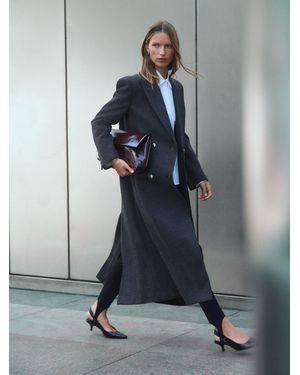 Next Charcoal Revere Coat - Gray