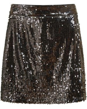 Yumi' Sequin Mini Skirt - Black