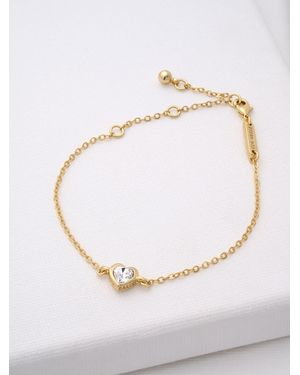 Ted Baker Hansaa: Verstellbares Armband Mit Kristallherz - Weiß
