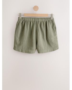Next Cheesecloth Shorts - Green