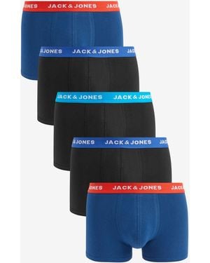 Jack & Jones Boxershorts Im 5Er-Pack - Blau