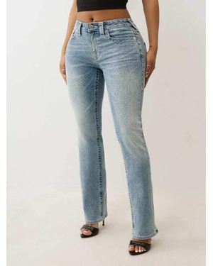 TRUE RELIGION Billie Mid Rise Straight Jeans - Blue