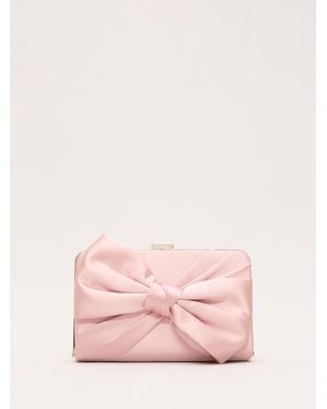 Phase Eight Phase Eight Satin Clutch Bag - Pink